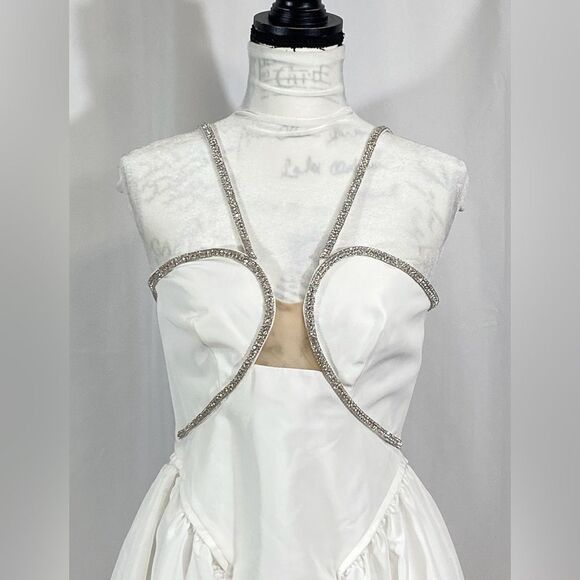 Self-Portrait Embellished Flared Minidress size 6 - Picture 10 of 13